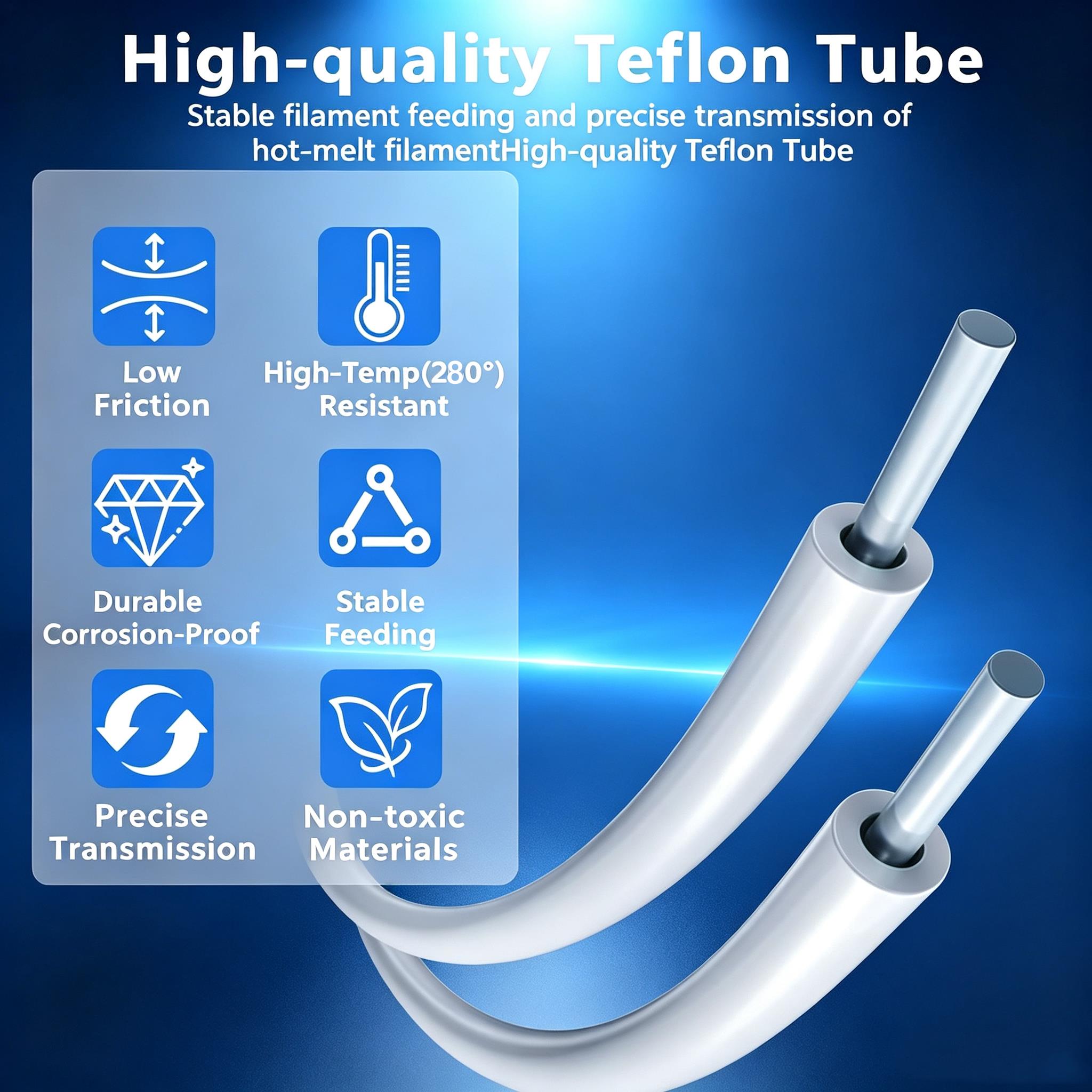 2.5×4mm PTFE Teflon Tube for B - Ptfe Tape Thread 评论和价格