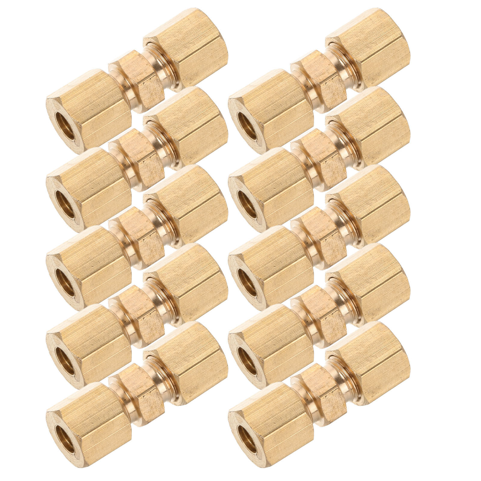 10Pcs Brass Brake Line Union C - Compression Fitting Brass 评论和价格